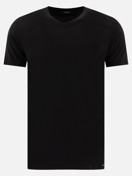 Tom Ford V-neck T-shirt 22478036_S Black 1