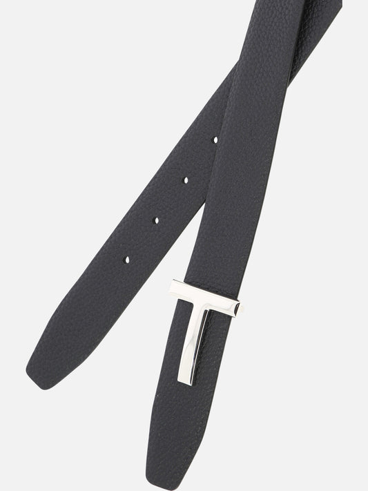 Leather belts 100% calf leather  Blue - Tom Ford Men | PLP | VIETTI Online Store | 2
