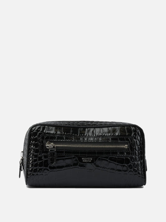Beauty cases 100% calf leather  Black - Tom Ford Men | PDP | VIETTI Online Store 

