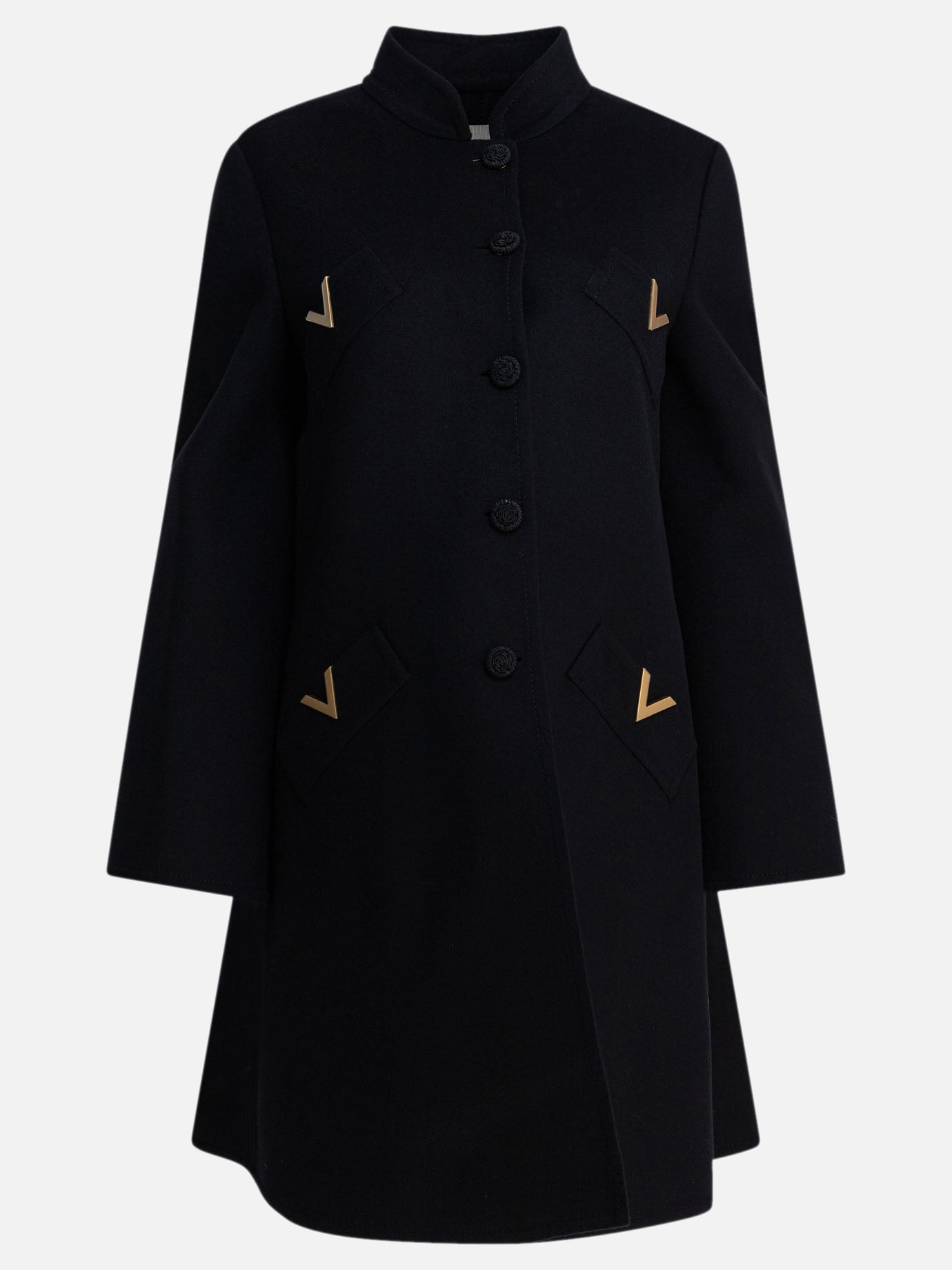 Long coats Logo  Black - Valentino Women | PDP | VIETTI Online Store | thumbnail