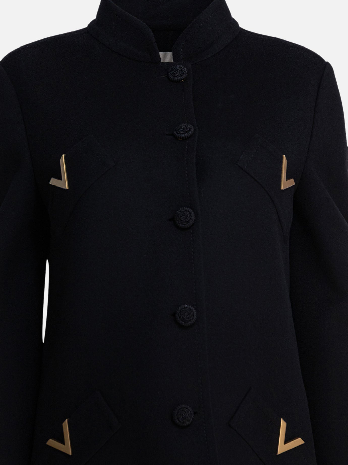 Long coats Logo  Black - Valentino Women | PDP | VIETTI Online Store | thumbnail_3