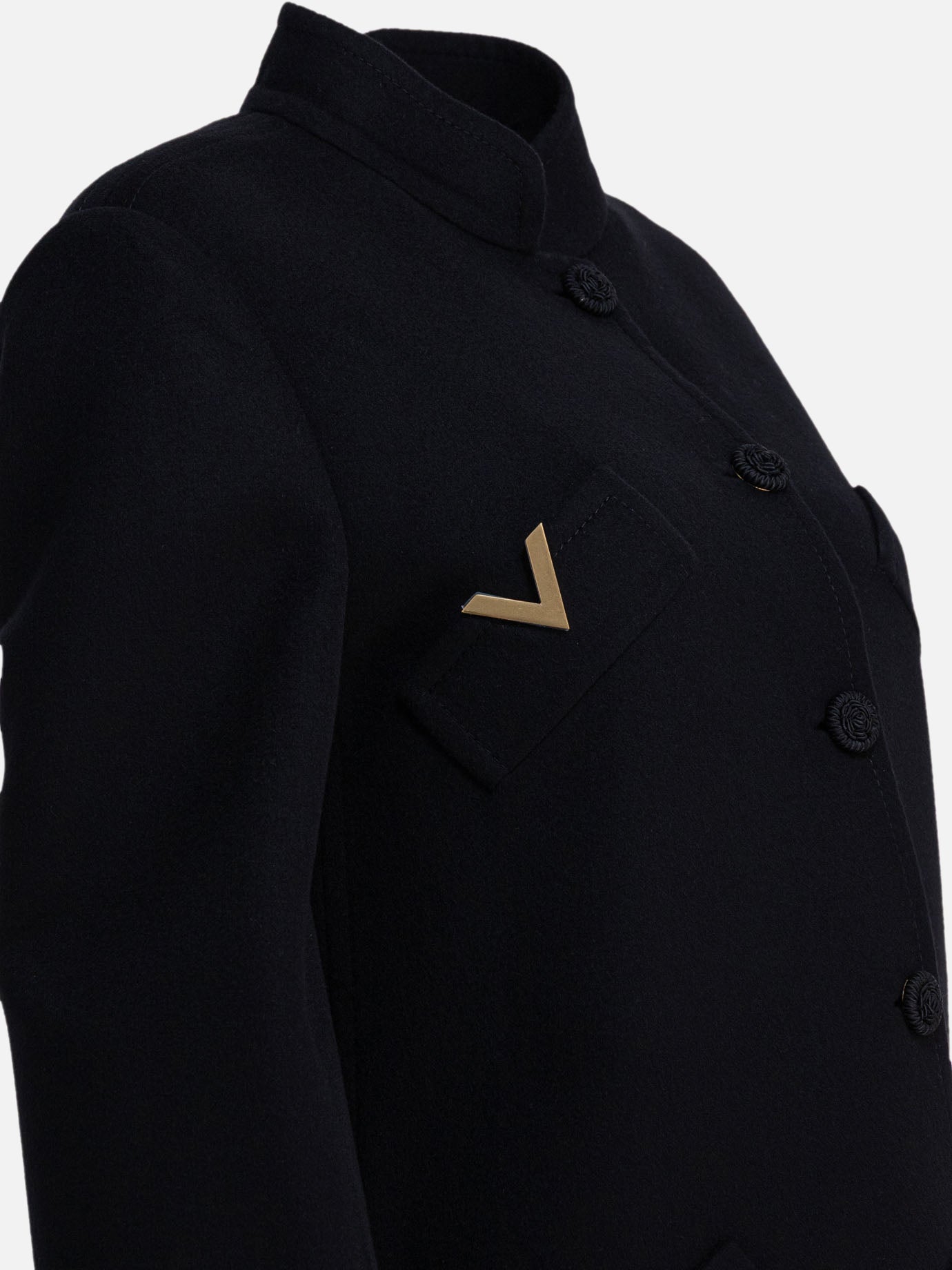 Long coats Logo  Black - Valentino Women | PDP | VIETTI Online Store | Zoom-Modal_4

