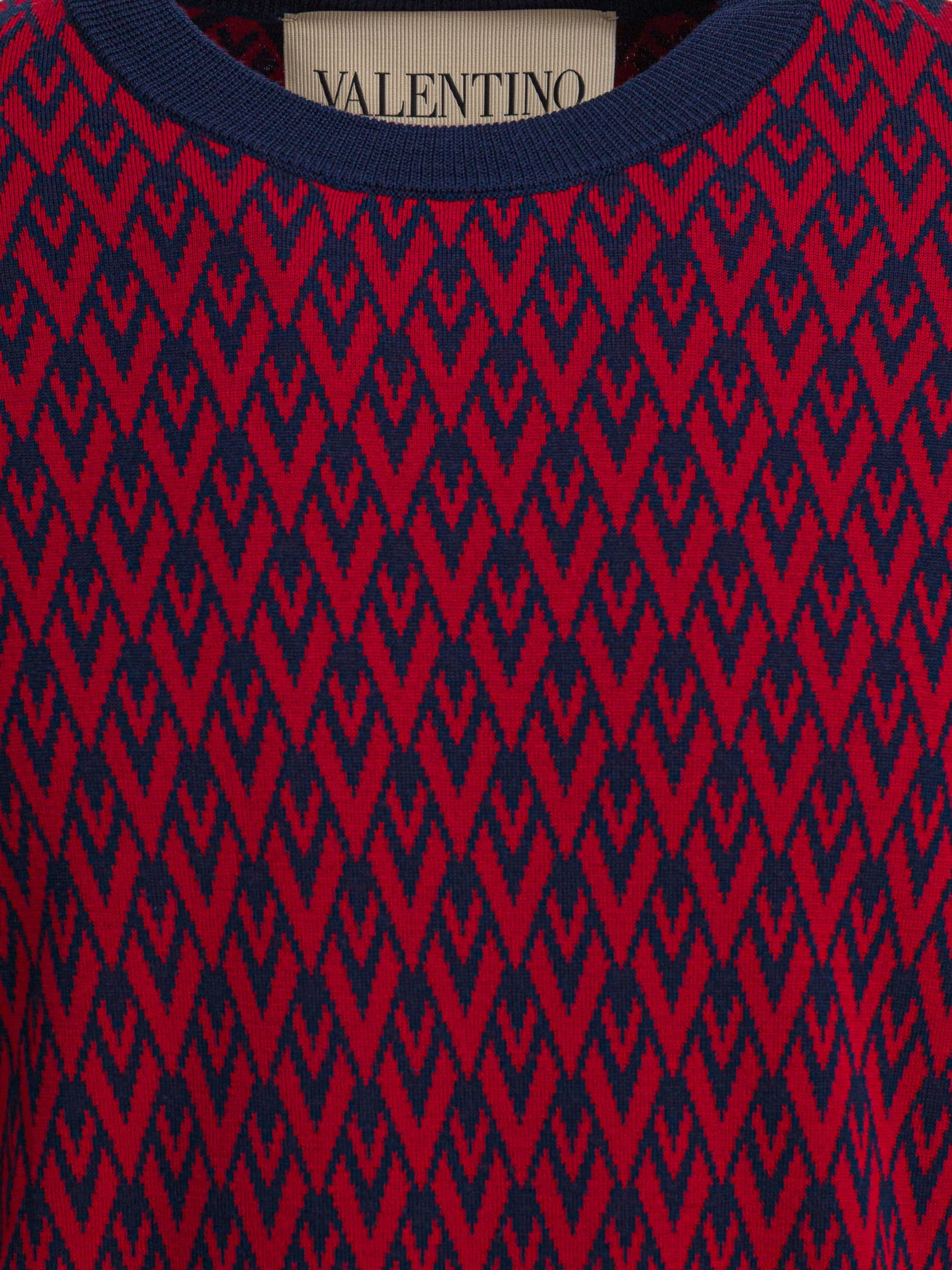 Crewneck sweaters Logo  Blue - Valentino Men | PDP | VIETTI Online Store | Zoom-Modal_3
