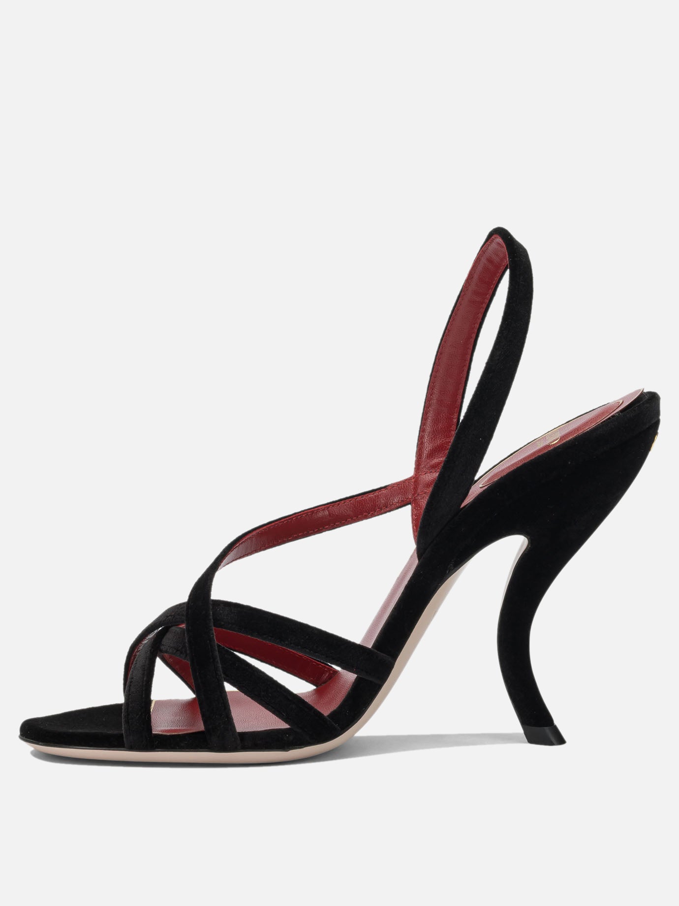 Heeled sandals 100% fabric - 100% leather - 100% rubber  Black - Valentino Garavani Women | PDP | VIETTI Online Store | Zoom-Modal_3
