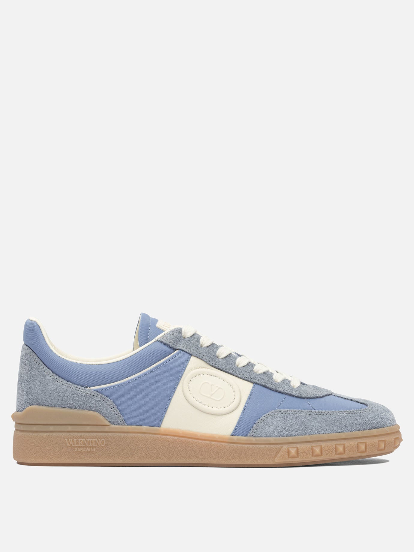 Low top sneakers 100% leather - 100% rubber  Light blue - Valentino Garavani Men | PDP | VIETTI Online Store | Zoom-Modal
