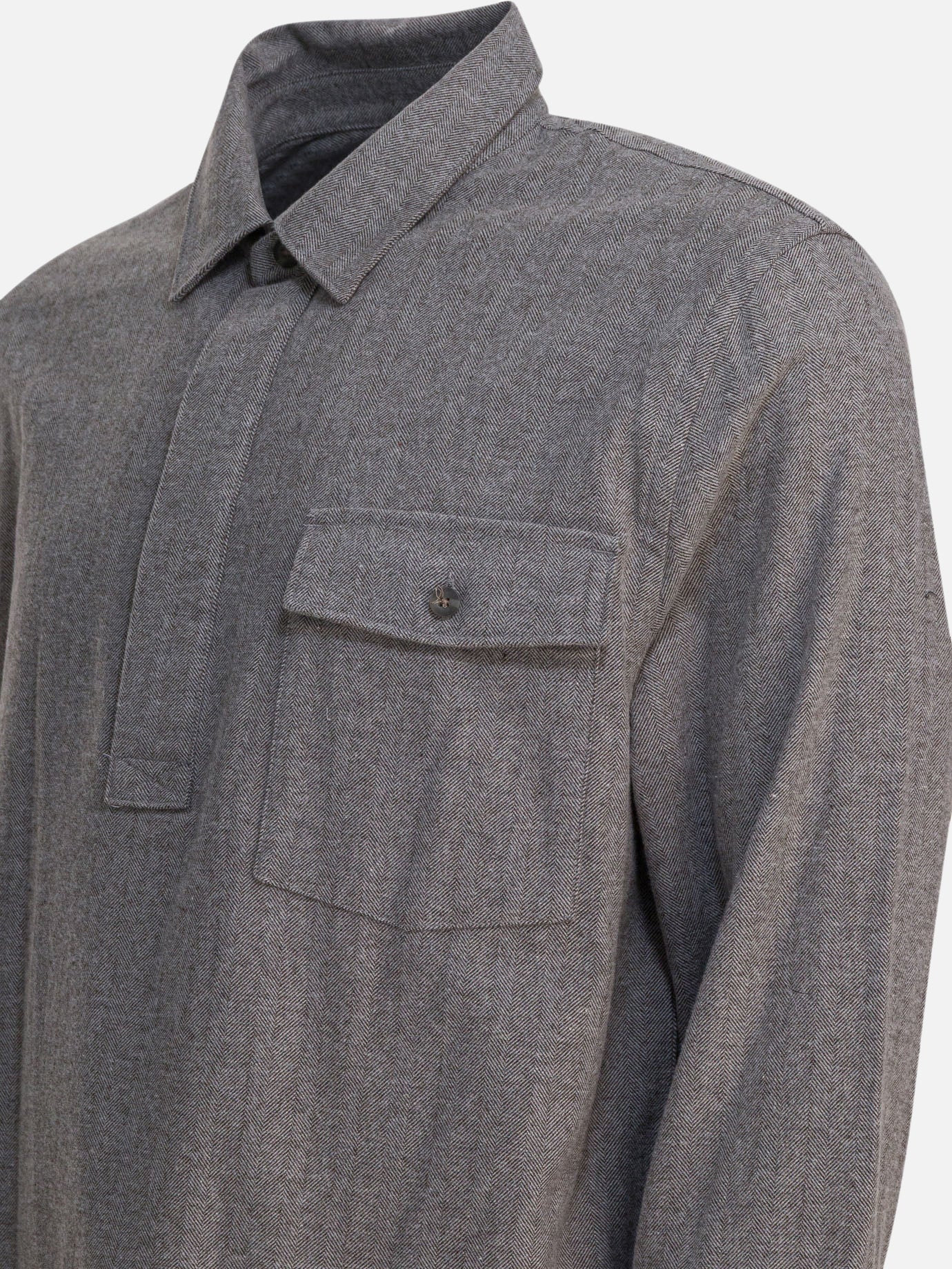 Casual shirts Herringbone  Grey - Vince Men | PDP | VIETTI Online Store | thumbnail_4