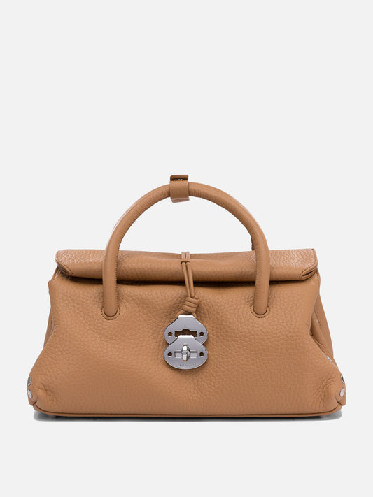 Medium bags 100% cow leather - 100% cotton  Brown - Zanellato Women | PLP | VIETTI Online Store 
