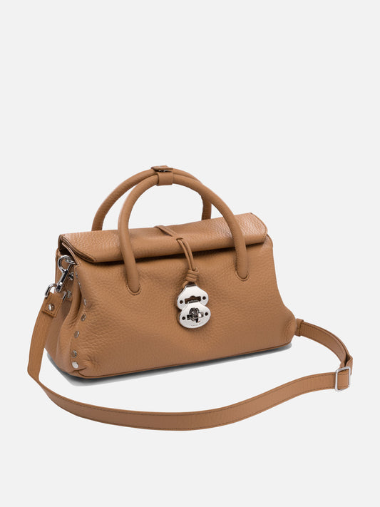 Medium bags 100% cow leather - 100% cotton  Brown - Zanellato Women | PLP | VIETTI Online Store | 2
