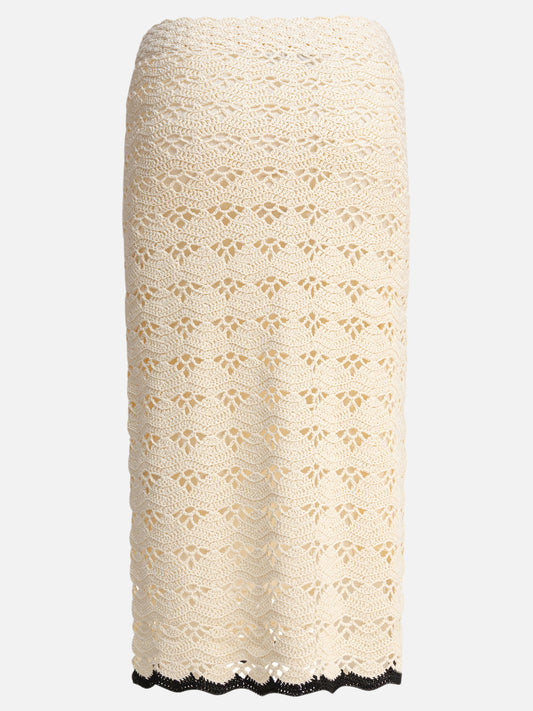 Midi skirts Solid colour  Beige - Zimmermann Women | PDP | VIETTI Online Store | 2
